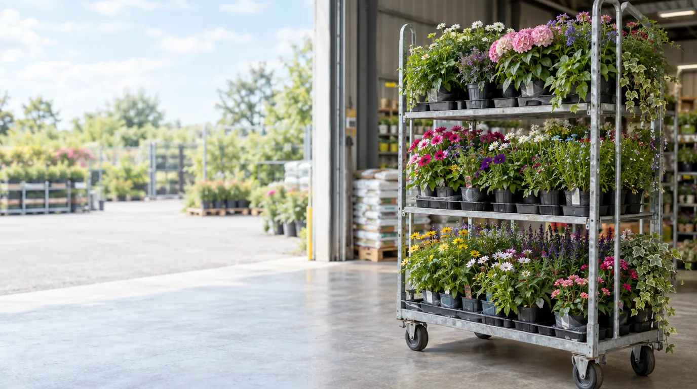Acquistare piante per un garden center da molti produttori